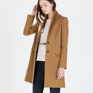 *Like new* Zara Wool Coat, XS, Tan